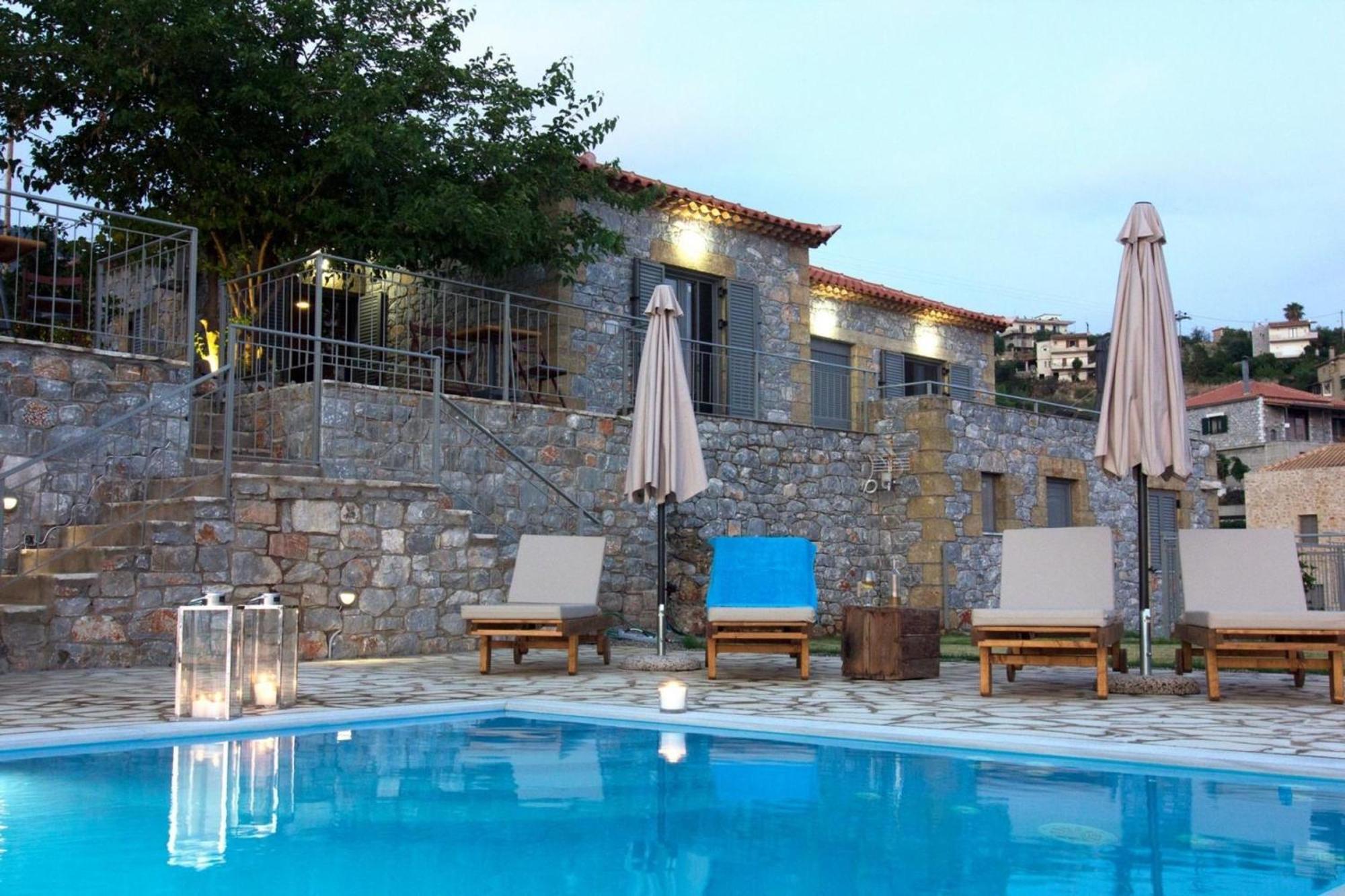 Irini Villa By Elrin Villas Mani Neokhorion  Exterior foto